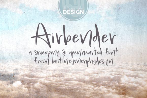 Airbender Font: A Handwritten Typeface for Business Branding