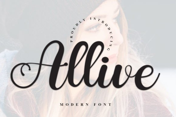 Allive: A Charming Script Font for Modern Web Design