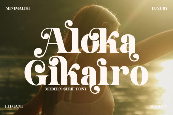 Aloka Gikairo: A Serif Script Font That Elevates Handmade Product Design