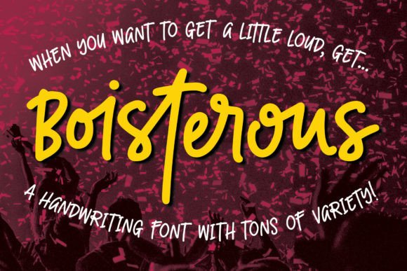 Boisterous: A Lively Typeface for Dynamic Editorial Design