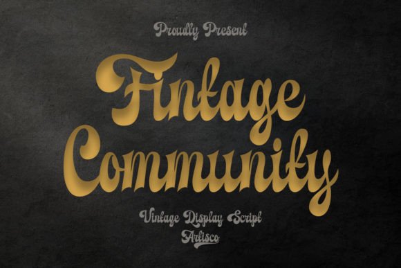 Fintage Community: A Vintage-Inspired Font for Editorial Design