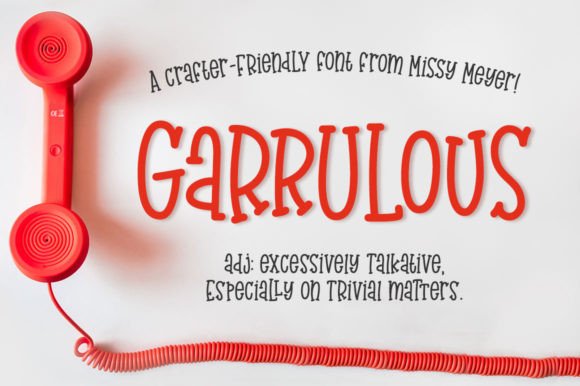 Garrulous: A Web Designer’s Review of This Unique Display Font