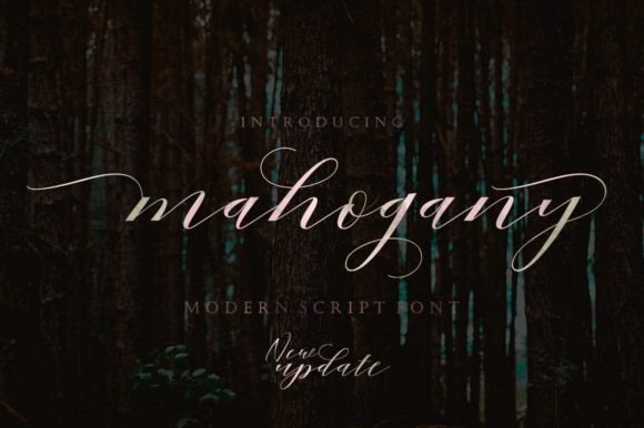 Mahogany: A Modern Script Font for Crafters and Product Designers
