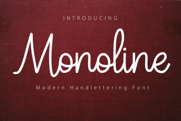 Monoline: A Graceful Script Font That Elevates Small Business Branding
