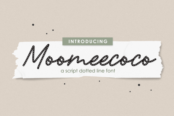 Moomeecoco: A Dotted Line Handwritten Font for Modern Web Design
