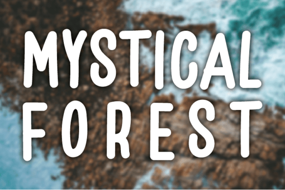 Mystical Forest: A Handwritten Font for Charming Craft and Product Designs