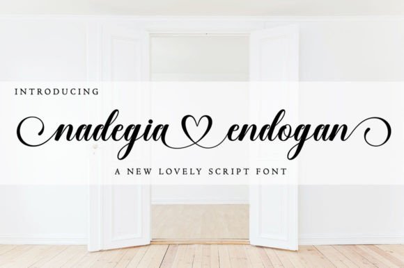 Nadegia Endogan: A Romantic Script Font for Web Designers and Digital Brands