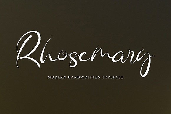 Rhosemary: A Handwritten Font That Elevates Digital Marketing Typography