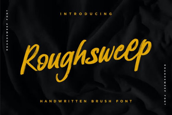 Roughsweep: A Versatile Brush Script Font for Modern Editorial Design