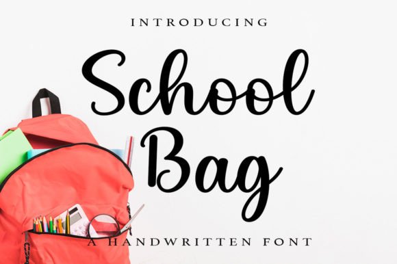 School Bag Font: A Designer’s Real Project Journey with a Charming Script Typeface