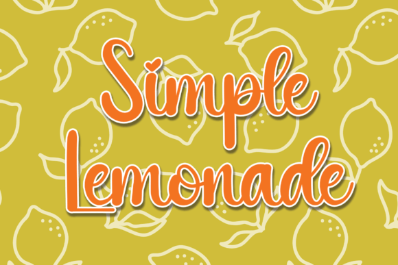 Simple Lemonade: A Handwritten Font for Joyful Editorial Design