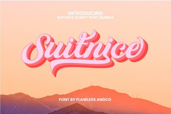 Suitnice: A Retro Script Font That Elevates Small Business Branding