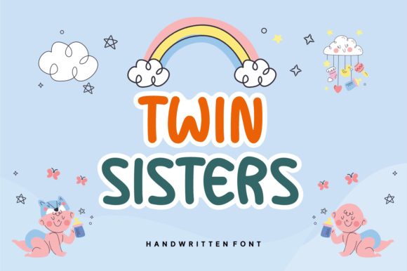 Twin Sisters: A Sweet Handwritten Font for Digital Designers